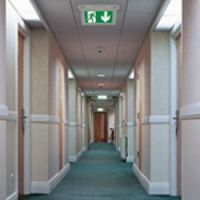 Logo Baes+baeh d'�vacuation arcor permanent 45lm-1h 8lm-5h sati adressable 062544