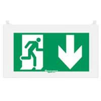 Logo Plaque signalisation r�glementaire arcor - picto sortie en dessous 062583