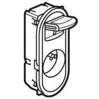 Logo Prise de courant � manip facile c�liane - 16 a - 250v - 2p+t - enjo titane 067134