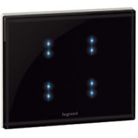 Logo Commande tactile c�liane myhome bus - version 4 fonctions - verre piano 067245