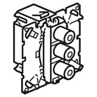 Logo Prise triple audio/vid�o rca c�liane 067313