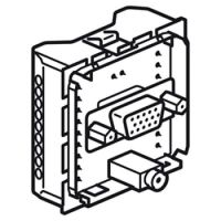 Logo Prise hd 15 femelle + jack 3,5 mm prog. c�liane - � connecter 067319
