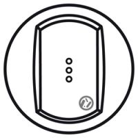 Logo Enjoliveur antimicrobien c�liane - vv / poussoir � voyant - blanc 067742