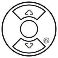 Logo Enjoliveur antimicrobien c�liane - inter/poussoir pour volets roulants - blanc 067749