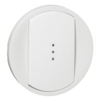 Logo Enjoliveur c�liane - vv / poussoir / t�l�rupteur � voyant - doigt large blanc 068003