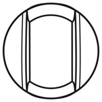 Logo Enjoliveur c�liane - va-et vient / poussoir � tirage - blanc 068008