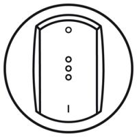 Logo Enjoliveur c�liane - inter bipolaire � voyant - doigt large blanc 068023