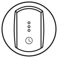 Logo Enjoliveur c�liane - inter temporis�/inter + ventilation retard�e - blanc 068037