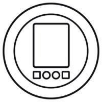 Logo Enjoliveur c�liane - inter horaire programmable - blanc 068038