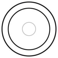 Logo Enjoliveur c�liane - commande tactile - verre kaolin/blanc 068041