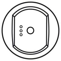 Logo Enjoliveur c�liane - inter simple �met/r�cept cpl/ir- indicateur etat- blanc 068073