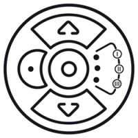 Logo Enjoliveur c�liane - inter centralis� multizones volets roulants cpl/ir - blanc 068166