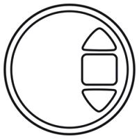 Logo Enjoliveur céliane - inter individuel radio/rts somfy - blanc 068179