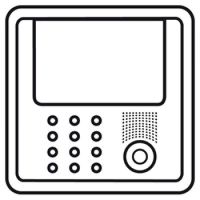 Logo Enjoliveur c�liane - centrale clavier transmetteur/clavier cod� � �cran - blanc 068182