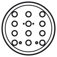 Logo Enjoliveur c�liane - clavier cod� - blanc 068186