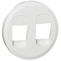 Logo Enjoliveur c�liane - prise hp double - blanc 068212