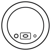 Logo Enjoliveur c�liane - diffusion sonore entr�e source + alimentation - blanc 068221