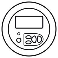 Logo Enjoliveur c�liane - diffusion sonore cde locale avec afficheur - blanc 068223