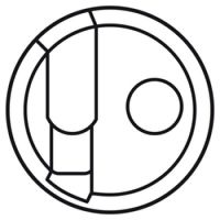 Logo Enjoliveur c�liane - prise t�l�phone rj 45 + tv simple - blanc 068239