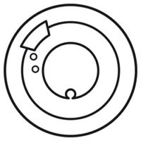 Logo Enjoliveur c�liane - thermostat d'ambiance - blanc 068240