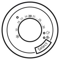 Logo Enjoliveur c�liane - thermostat fil pilote / cpl - blanc 068245