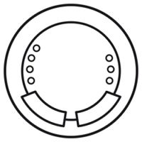 Logo Enjoliveur c�liane - commande de d�rogation locale avec d�lesteur - blanc 068247