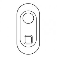 Logo Enjoliveur c�liane - prise enrouleur rj 45 - blanc 068255