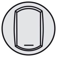 Logo Enjoliveur c�liane - vv / poussoir avec porte �tiquette - doigt large titane 068314