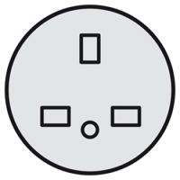 Logo Enjoliveur c�liane - prise 2p+t standard bs - titane 068433