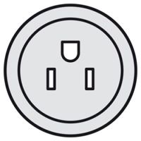 Logo Enjoliveur c�liane - prise 2p+t standard us - titane 068437