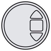 Logo Enjoliveur céliane - inter individuel radio/rts somfy - titane 068479