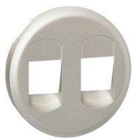 Logo Enjoliveur c�liane - prise hp double - titane 068512