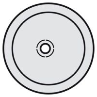 Logo Enjoliveur c�liane - prise audio jack 3,5 mm - titane 068517