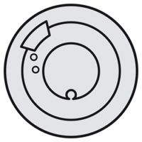 Logo Enjoliveur c�liane - thermostat d'ambiance - titane 068540