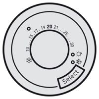 Logo Enjoliveur c�liane - thermostat fil pilote / cpl - titane 068545