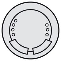 Logo Enjoliveur c�liane - commande de d�rogation locale avec d�lesteur - titane 068547