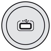 Logo Enjoliveur c�liane - prise usb - titane 068553