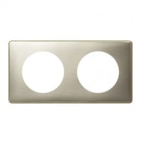 Logo Plaque c�liane - m�tal - 2 postes - titane 068902