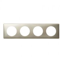 Logo Plaque c�liane - m�tal - 4 postes - titane 068904