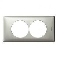 Logo Plaque c�liane - m�tal - 2 postes pour r�novation - titane 068908