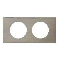 Logo Plaque c�liane - mati�res - 2 postes - inox bross� 069102