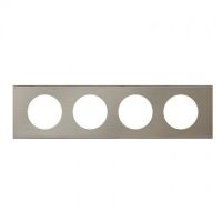 Logo Plaque c�liane - mati�res - 4 postes - inox bross� 069104