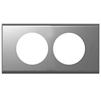Logo Plaque c�liane - mati�res - 2 postes pour r�novation - inox bross� 069108
