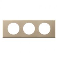 Logo Plaque c�liane - mati�res - 3 postes - nickel velours 069113