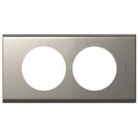 Logo Plaque c�liane - mati�res - 2 postes pour r�novation - nickel velours 069118