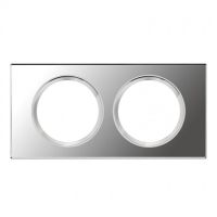 Logo Plaque c�liane - mati�res - 2 postes - verre miroir 069122