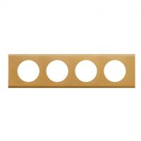 Logo Plaque c�liane - mati�res - 4 postes - bronze dor� 069134