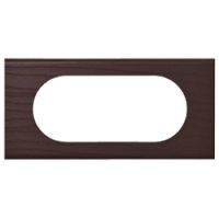 Logo Plaque c�liane - mati�res - 4/5 modules - teint� wengu� 069205