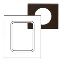 Logo Plaque c�liane - mati�res - pour �crans tactiles 3,5'' - teint� wengu� 069206