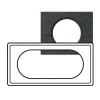 Logo Plaque cliane - matires - 4/5 modules - ardoise 069375